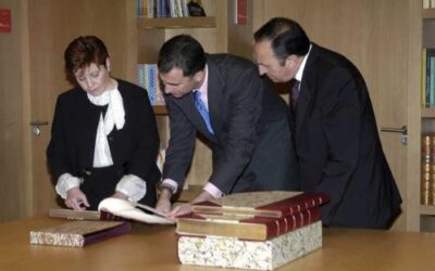 El Príncipe de Asturias visita Cilengua durante la celebración del X Aniversario de la Fundación San Millán