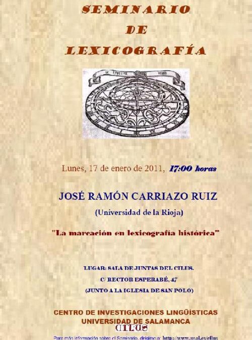Cilengua participa en el  Seminario de Lexicografía  de la Universidad de Salamanca