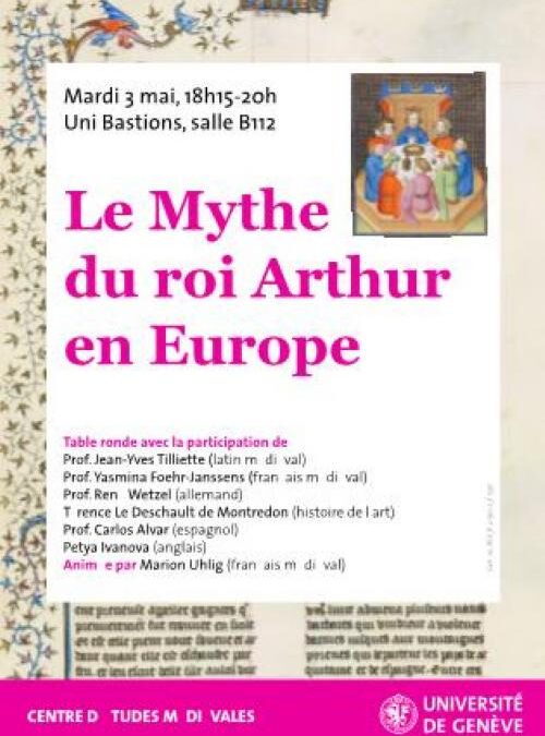 Carlos Alvar participa en Ginebra en una mesa redonda sobre  El mito del Rey Arturo en Europa