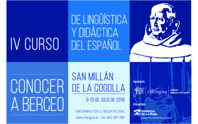 Cilengua organiza del 9 al 13 de julio el “IV Curso de Lingüística y Didáctica del español” bajo el título “Conocer a Berceo”